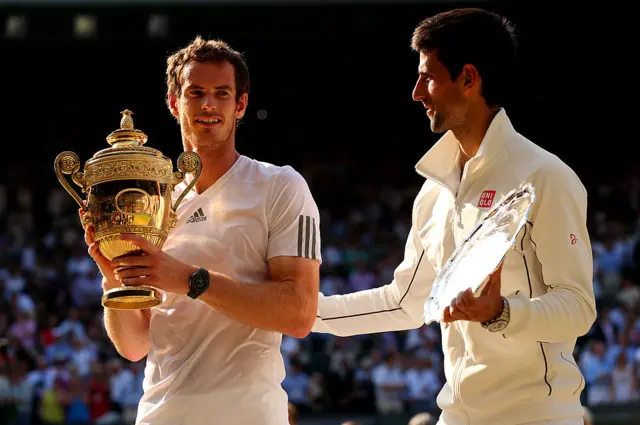 Andy Murray and Novak Djokovic