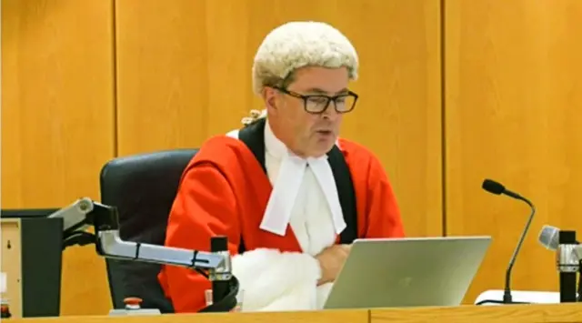 Mr Justice Goose delivers his sentence