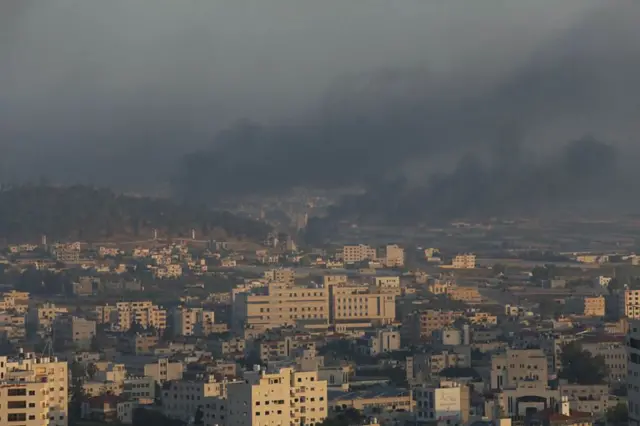 The city of Jenin in the occupied West Bank