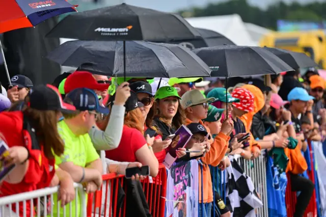 Fans at SIlverstone