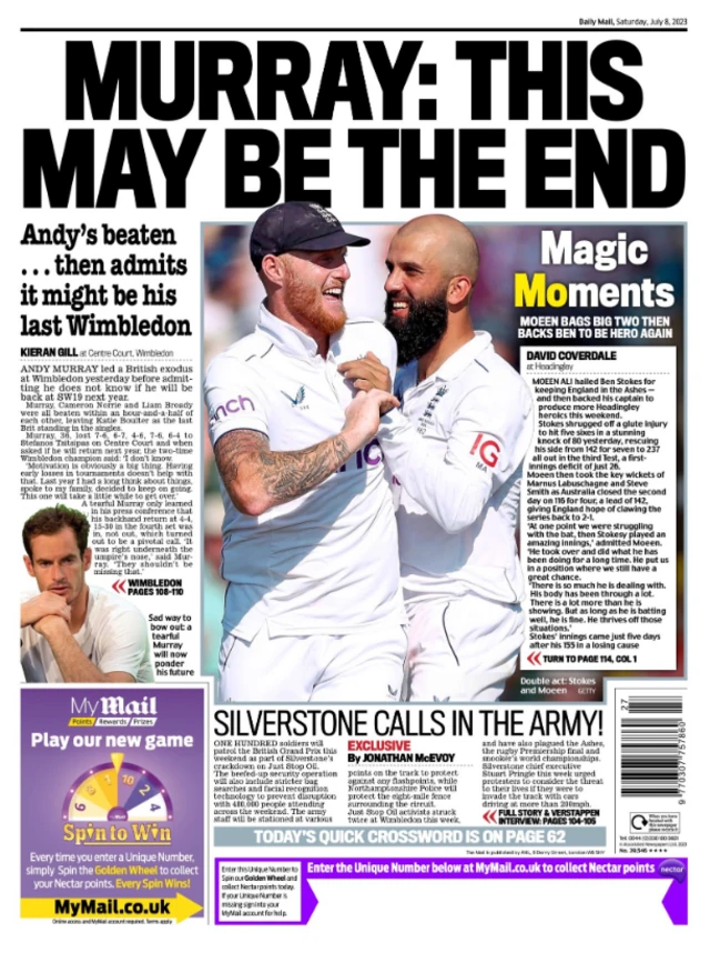 Daily Mail back page