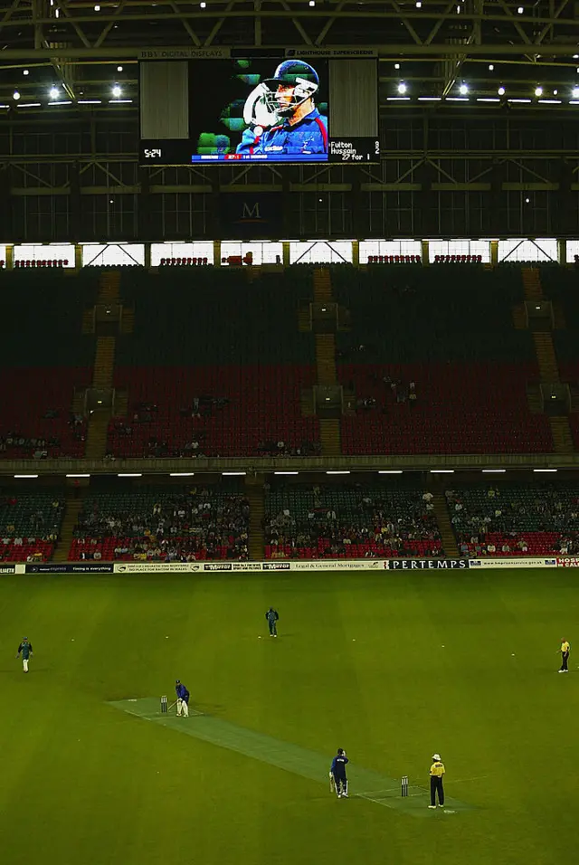 The Brits v Rest of the World, Pertemp Power Cricket Cup match at the Millennium Stadium, Cardiff, Wales on October 4, 2002