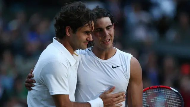 Roger Federer and Rafael Nadal