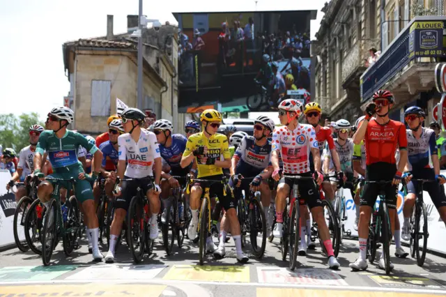 Front of the peloton