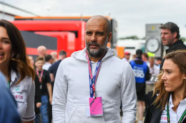 Pep Guardiola at Silverstone