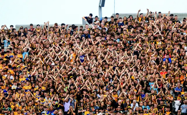 Kilkenny fans on Hill 16