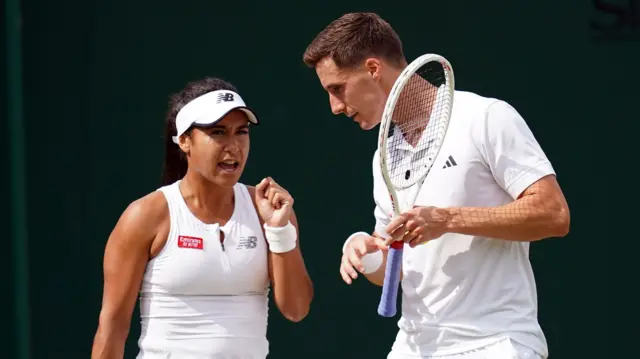 Heather Watson and Joe Salisbury in conversation