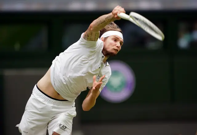 Alexander Bublik serves