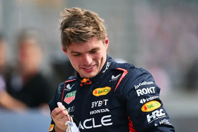 Max Verstappen at Silverstone