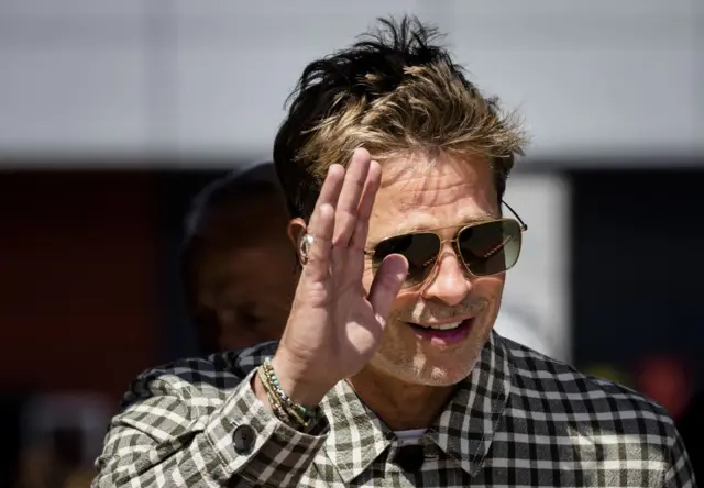 Brad Pitt at Silverstone