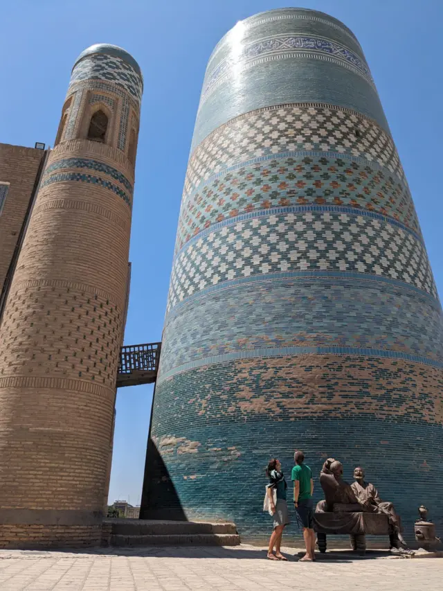 Simon sightseeing in Uzbekistan