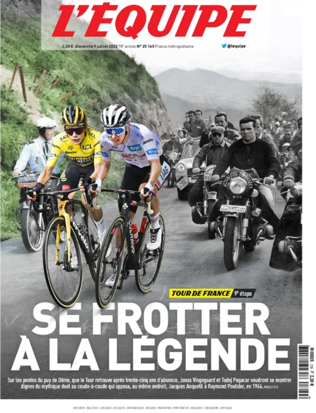 L'Equipe front page