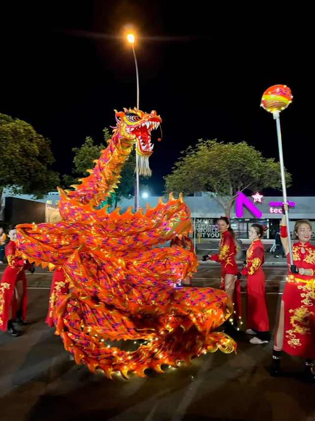 Chinese dragon at the Hindmarsh Stadium