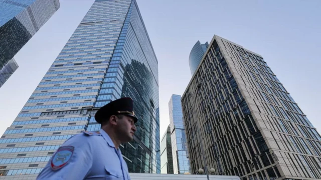 A drone flew into the tower at the Moskva City complex