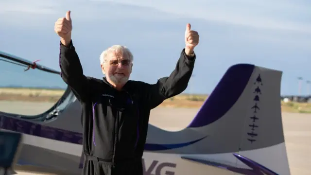 Jon Goodwin after completing G-force training