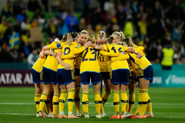 Sweden team talk