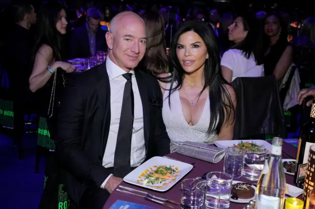 Jeff Bezos and Lauren Sanchez