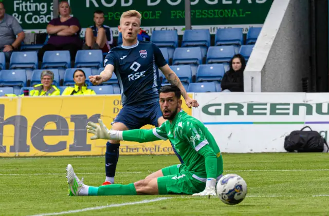 Ross County's Kyle Turner scores to make it 1-0