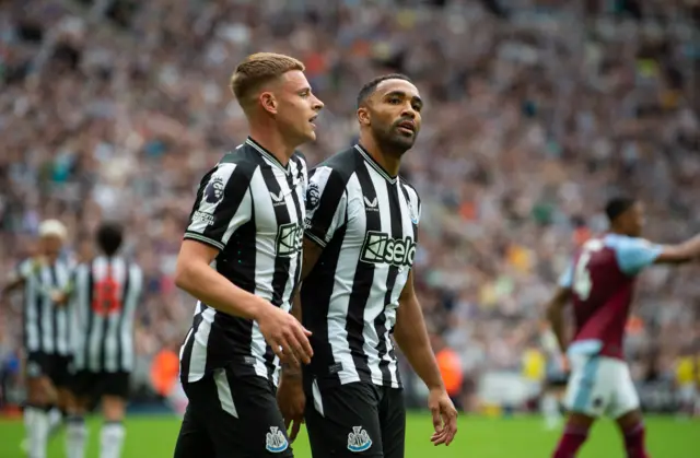 Harvey Barnes and Callum Wilson