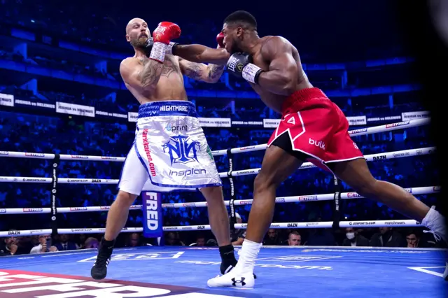 Anthony Joshua and Robert Helenius