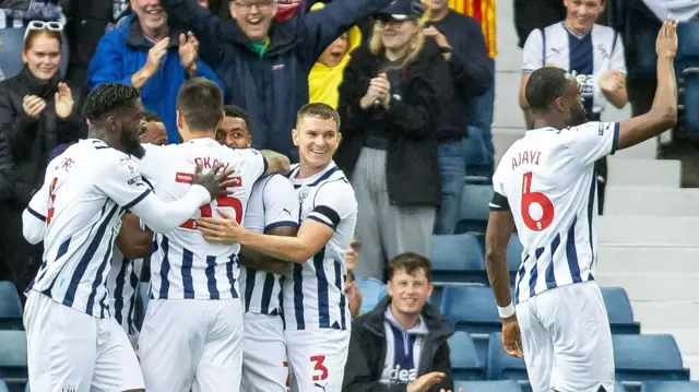 West Brom celebrate