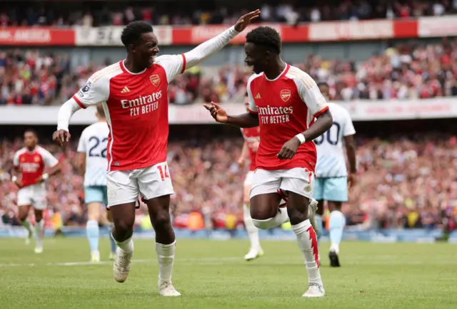 Nketiah and Saka