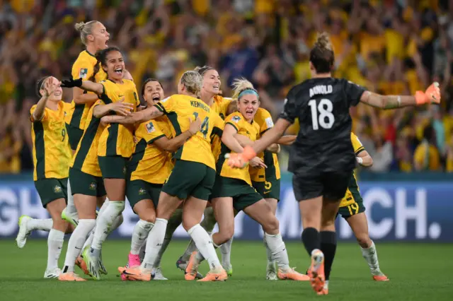 Australia celebrate