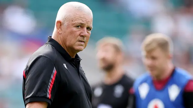 Warren Gatland watches England warm up