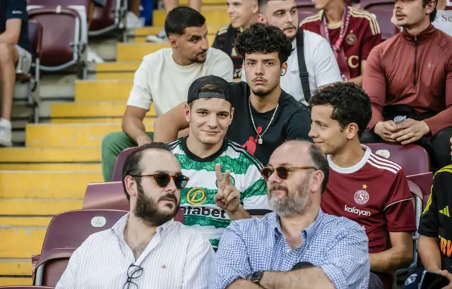 Celtic fan in crowd