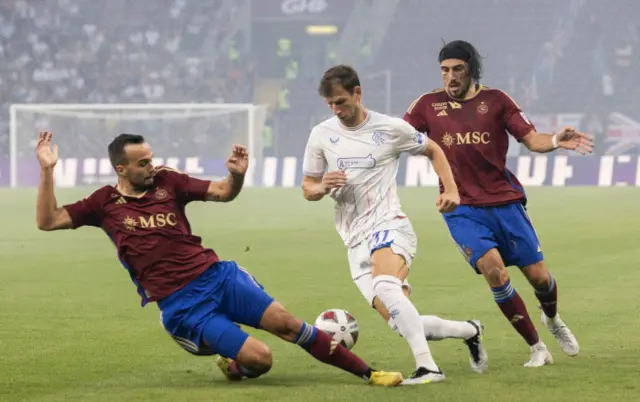 HT: Servette 1-0 Rangers (agg 2-2)