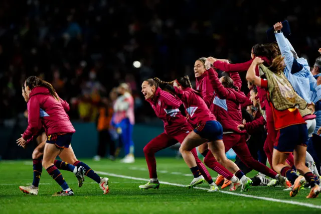 Spain celebrate