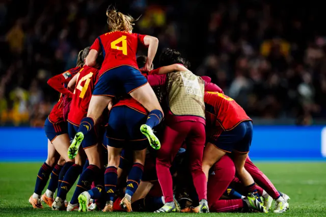 Spain celebrate