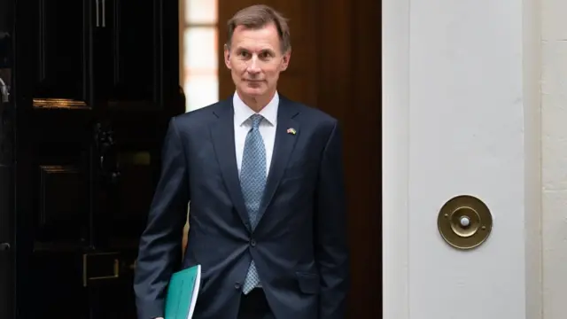 Jeremy Hunt in Downing St