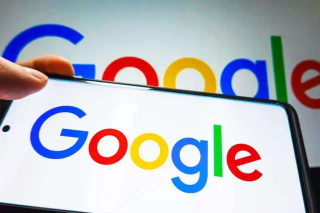 In this photo illustration, the Google logo is displayed on the screen of a smartphone