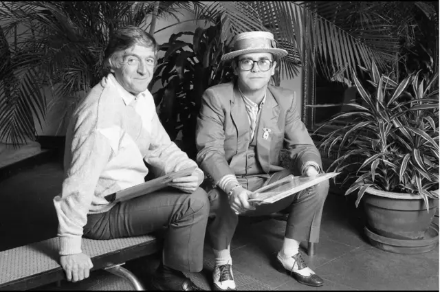 Michael Parkinson and Elton John