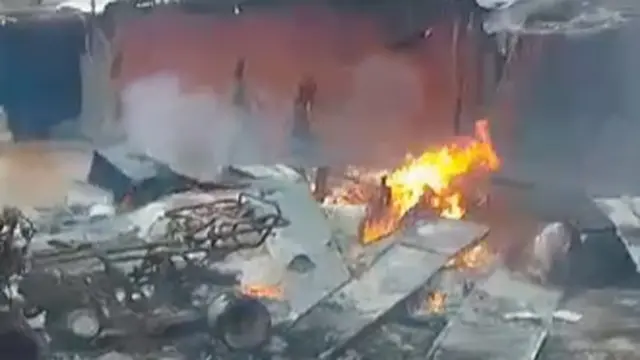 Fire in Fass Boye, Senegal on Wednesday 16 August 2023