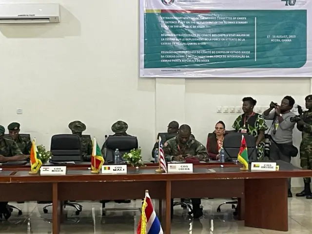 Mali, Burkina Faso and Guinea-Bissau's empty seats at the meeting.