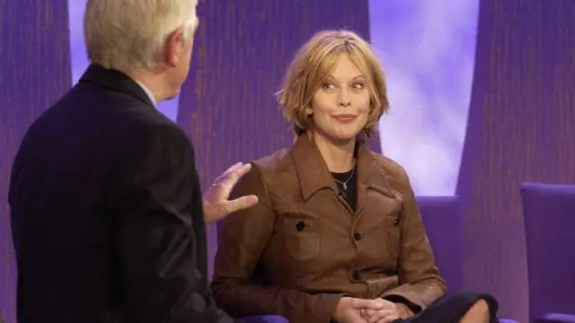 Michael Parkinson and actor Meg Ryan in 2003