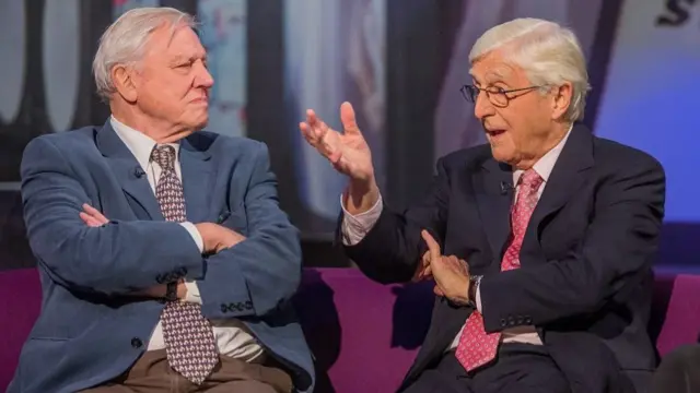 Sir David Attenborough and Sir Michael Parkinson