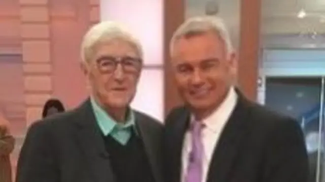 Sir Michael Parkinson and Eamonn Holmes