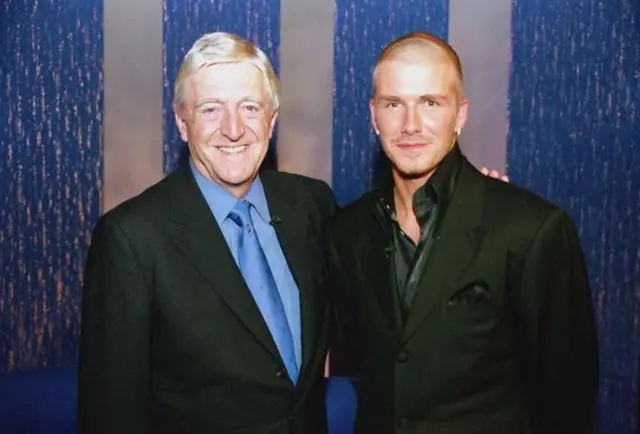 Michael Parkinson with David Beckham from October 2000