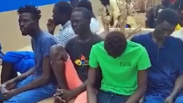 Young Senegal men at a hospital in Sal, Cape Verde