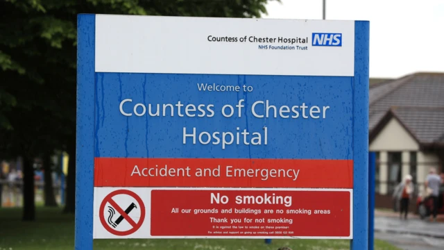 Countess of Chester Hospital sign