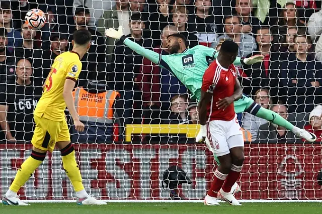 Taiwo Awoniyi heads in the opener