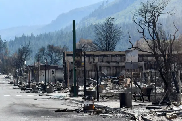 Lytton after a devastating fire in 2021