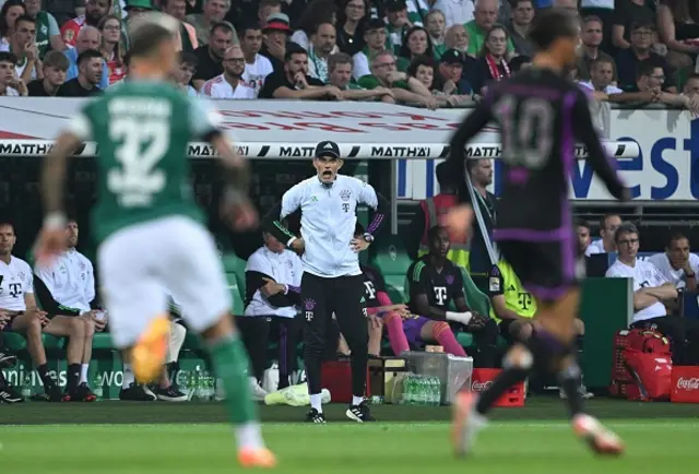 Thomas Tuchel shouts orders from the sideline