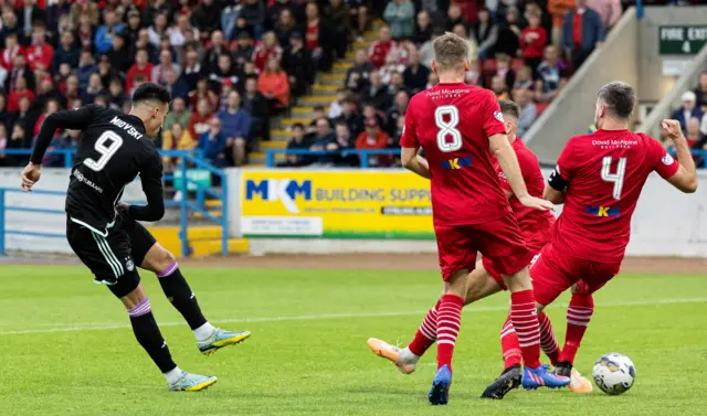 Bojan Miovski wrong-foots the keeper to open the scoring