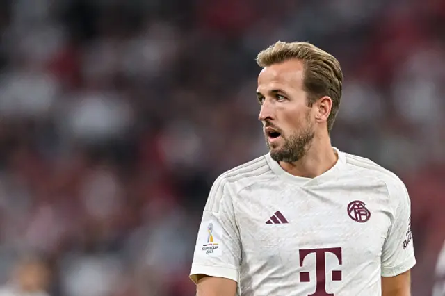 Harry Kane in action for Bayern Munich versus RB Leipzig last weekend