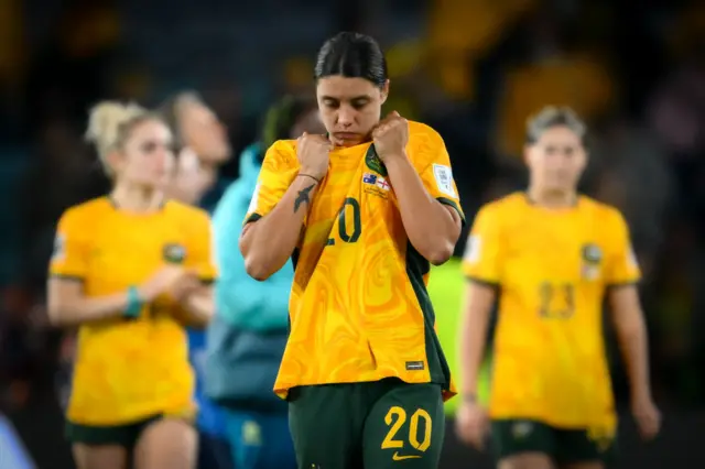 sam kerr looks dejected