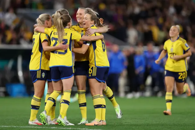 Sweden celebrate